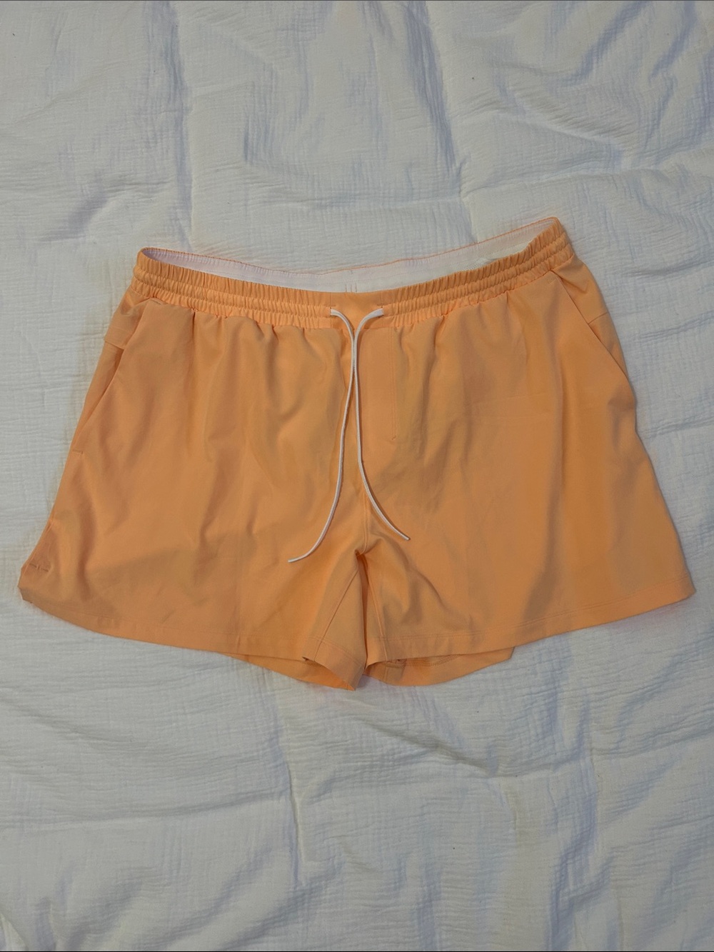 lululemon athletica Peach Elastic Waist Athletic Shorts